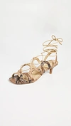 ZIMMERMANN SCALLOP KITTEN HEEL SANDALS