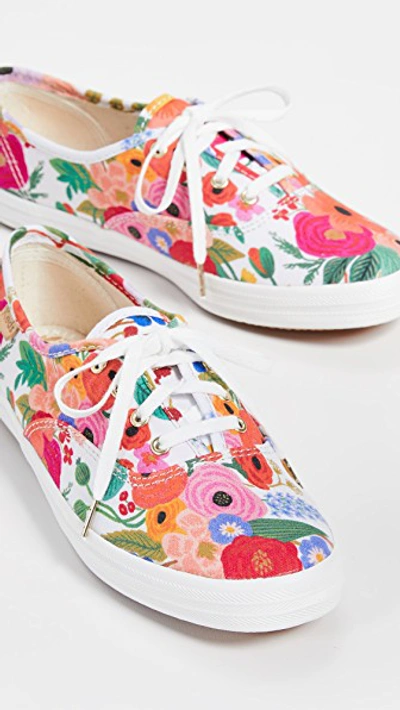 Keds X Rifle Paper Co. Champion Garden Party In Cream Multi
