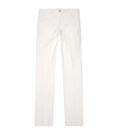 Ralph Lauren Gregory Wool Trousers In Cream