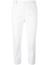DSQUARED2 DSQUARED2 SLIM CROPPED TROUSERS - WHITE