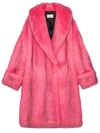 GUCCI GUCCI OVERSIZE FAUX FUR COAT - 5155