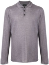 GIORGIO ARMANI LONG-SLEEVED POLO SHIRT