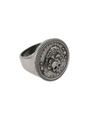 ALEXANDER MCQUEEN SKULL EMBOSSED RING