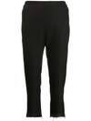 ANN DEMEULEMEESTER CROPPED SLIM-FIT TROUSERS