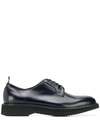 Green George Brogue Shoes - Blue In Blue
