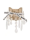 MM6 MAISON MARGIELA CRYSTAL-EMBELLISHED CUFF