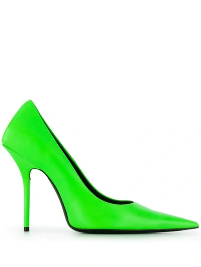 Balenciaga Square Knife高跟鞋 - 绿色 In Green