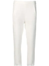 ANN DEMEULEMEESTER RIPPED DETAIL CROPPED TROUSERS