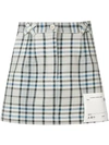 OFF-WHITE OFF-WHITE CHECK PRINT MINI SKIRT - NEUTRALS