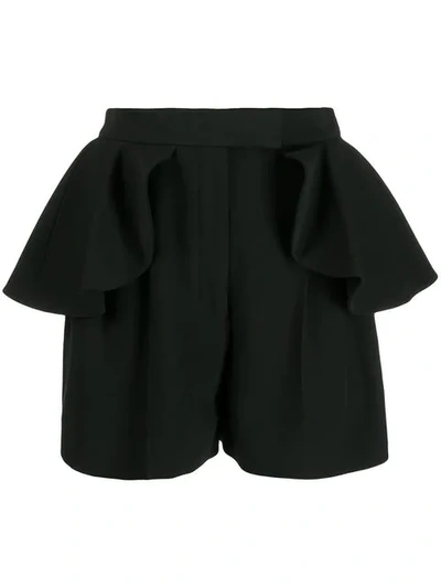 Alexander Mcqueen Pleated Shorts - 黑色 In Black