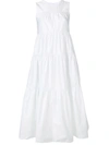 Co Panelled Midi Dress In White