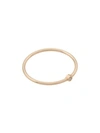 Zoë Chicco 14k Yellow Gold Thin Ring With Diamond In Gold