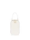 Prada Logo Plaque Mini-bag In White