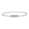 Le Gramme Cable Polished-finish Bracelet In Silver