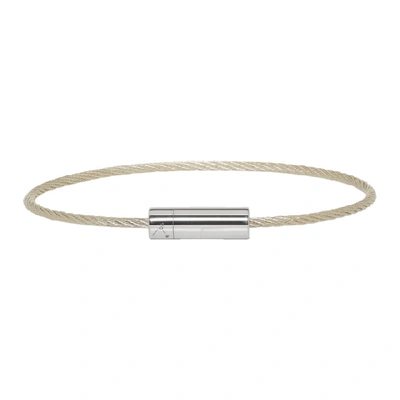 Le Gramme Cable Polished-finish Bracelet In Silver