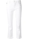 Love Moschino Cropped Skinny Jeans In White