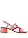 CHIE MIHARA CHIE MIHARA SANDALEN MIT FARBKONTRAST - ROSA