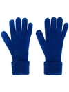 N•PEAL N.PEAL 罗纹手套 - 蓝色