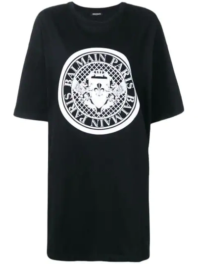 Balmain Logo印花t恤 - 黑色 In Black