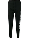 LAUREN RALPH LAUREN CONTRAST LOGO TRACK PANTS