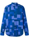 JACQUEMUS colour block print shirt