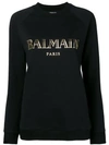 BALMAIN PRINTED LOGO SWEATSHIRT