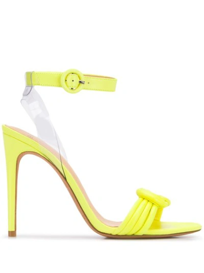 Alexandre Birman Block Heel Sandals In Yellow