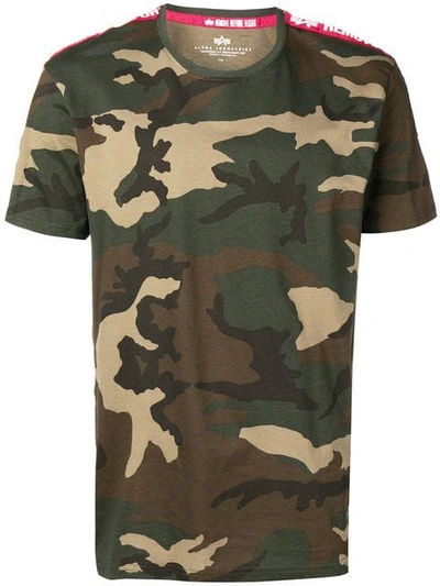 Alpha Industries 'remove Before Flight' T-shirt - Grün In Green