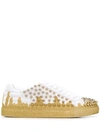 PHILIPP PLEIN LOW-TOP STUDDED SNEAKERS