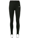 FILA FILA CONTRAST LOGO LEGGINGS - BLACK