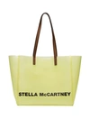 Stella Mccartney Logo Print Tote Bag In 7021 Yellow