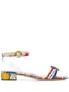 Alexandre Birman Colour Block Open-toe Sandals In Red