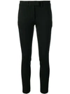 Dondup Mid-rise Skinny Trousers In Black