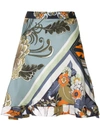 CHLOÉ PATCHWORK PRINT SKIRT