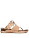 CHLOÉ BUCKLED THONG SANDALS