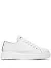 PRADA PRADA 45 PLATFORM SNEAKERS - 白色