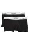 CALVIN KLEIN ASSORTED 2-PACK STRETCH COTTON TRUNKS,NB1086