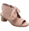 Bernardo Women's Knotted Suede Peep Toe Sandals In Blush Leather