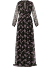 GIAMBATTISTA VALLI floral flared maxi dress