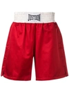 JUST DON LOGO PATCH BOXING SHORTS
