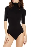 Commando Ballet Stretch-jersey Turtleneck Bodysuit In Black