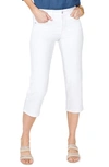 Nydj Marilyn Straight Leg Capri Jeans In Optic White