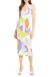 ALICE AND OLIVIA JAMES ABSTRACT PATTERN BODY-CON TANK DRESS,CC904P98506