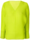 ISSEY MIYAKE ISSEY MIYAKE RIBBED CLASSIC PULLOVER - GREEN