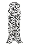 OSCAR DE LA RENTA ZEBRA-PRINT SILK-CREPE KAFTAN,720943