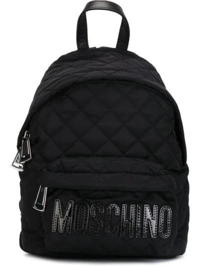 Moschino 绗缝背包 - 黑色 In Black