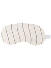 Asceno Pinstripe Eye Mask - Neutrals In Neutrals