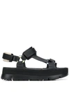 Camper Oruga Up Platform Sport Sandal In Black