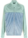 God's Masterful Children Velvet Retro Sports Jacket In Green