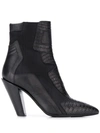 A.F.VANDEVORST SNAKESKIN EFFECT ANKLE BOOTS